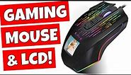 BEST Personalised RGB Gaming Mouse With LCD Screen HXSJ J500 Pixart 3325