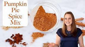 PUMPKIN SPICE MIX: A professional pastry chef's recipe for pumpkin pie spice mix!