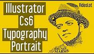 Adobe Illustrator Cs6 | Typography Portrait | Bruno Mars