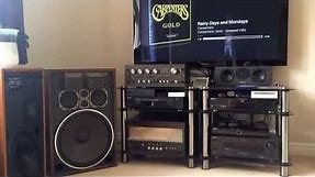 The very Rare Technics SE-A1 Power Amp with SU-9600 Preamp and SB-G500 speakers.