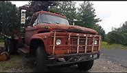 1967 Ford T-950 log truck 534 engine 5 speed 4 speed auxiliary