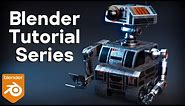 Sci-Fi Construction Robot - Blender Tutorial Series (Course Trailer)