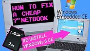 How To - Fix a 7" Mini Netbook Smartbook by Re-Installing Windows CE 6.0 + Device Tour