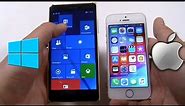 iOS vs Windows Mobile Incoming Call