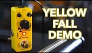 Donner Yellow Fall Delay Pedal Demo