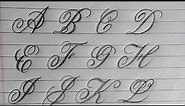 Fancy cursive alphabets writing AtoZ | Best Calligraphy writing | Calligraphy for begineers |Cursive
