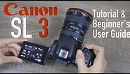 Canon SL3 (250D) Tutorial - Beginner’s User Guide to Buttons⁠⁦ & Menus