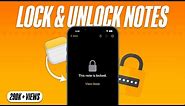 How to Lock or Unlock Notes on iPhone - Reset Forgotten Password