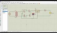 AC to DC Power Supply | Proteus Simulation | 12V Power Supply