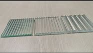 fluted glass