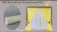 DIY Backdrop Stand | DIY Backdrop stand using PVC | Easy puja Decor stand