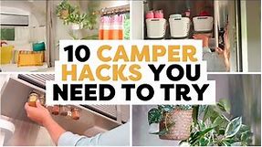 10 Camper Hacks & Tips to Try This Weekend | RV Hacks & Tips