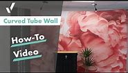 Curved Tube Fabric Display Walls
