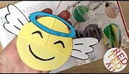 Angel Emoji Bookmark DIY for Christmas - Christmas Emoji DIY - DIY Bookmark Designs