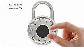 How to Open a Combination Lock