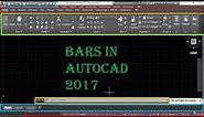 Names of toolbars in AutoCAD - AutoCAD tutorial for beginners