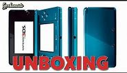 Nintendo 3DS unboxing - aqua blue