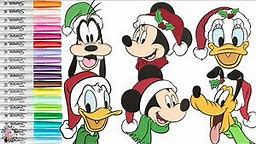 Disney Holiday Coloring Book Compilation Minnie Mickey Donald Daisy Goofy and Pluto