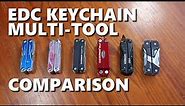 EDC Keychain Multi-Tool Comparison (Leatherman Squirt P4 PS4 Micra, Gerber Dime Vise)