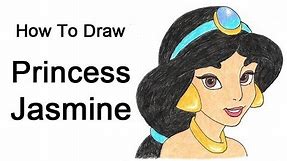 How to Draw Princess Jasmine (Aladdin)