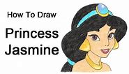 How to Draw Princess Jasmine (Aladdin)