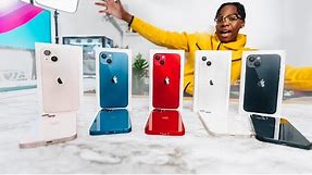 iPhone 13 All Color Comparison - Pink, Blue, Red, Starlight, Midnight!