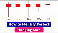 How to Identify Perfect Hanging Man - Hanging Man Candlestick Pattern