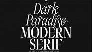 Dark Paradise - Modern Serif Font, a Serif Font by Tropical Type