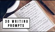 30 JOURNALING WRITING PROMPTS + IDEAS | ANN LE