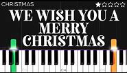 Christmas - We Wish You A Merry Christmas | EASY Piano Tutorial