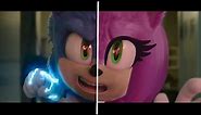 SONIC Movie 2 OLD Design VS NEW Design (AMY TAILS VS KNUCKLES) 2