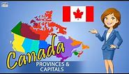 Learn Canada Provinces And Capitals | Canada Country Map | Territories Of Canada