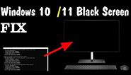 Fixing Random Black Screen Errors in Windows 11| 10 Monitor Goes Black
