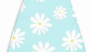 Encasa Ironing Board Covers (15 x 54 inch) Drawstring Tightening with Thick 3 mm Felt Padding, Easy Fit, Scorch Resistant, Printed - Daisy Blue