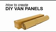 How to create DIY Van Interior Panels - Paper Panel Template Kit
