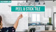 How to Install Peel and Stick Tile Backsplash (because it's SO EASY!) | The DIY Mommy