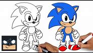 How To Draw Sonic the Hedgehog | Step By Step Tutorial