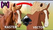 Creating a Horse in Inkscape. Drawing Vector tracing Horse. Illustration. Speed Video. AM Artists.