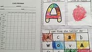 Alphabet Interactive Notebook for Preschool/Kindergarten teach letters and letter sounds