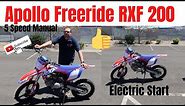 Apollo Freeride RXF 200 Dirt Bike Review in Red