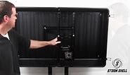 Storm Shell Outdoor TV Hard Cover Weatherproof Protection 45 in. - 55 in. Television Mounting Bracket Included SS-55