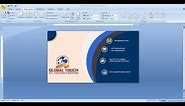 How to make Business Card Design in ms word | Visiting card design in ms word
