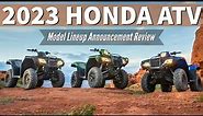 New 2023 Honda ATV Model Lineup Announcement Review