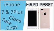 Hard reset iPhone 7 & iPhone 7 Plus Clone, Copy | Factory Reset