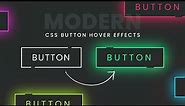 Modern CSS Glowing Button Hover Effects | Html CSS Tutorial