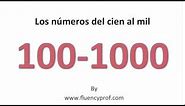 Spanish Numbers from 100 -1000