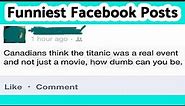 Top 23 Funniest Facebook Posts Ever - Funny Comments & Status