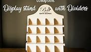 Wooden Display Stand for Craft Fairs | Countertop Retail Vendor Display Stand