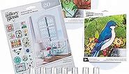 Gallery Glass PROMOGGSTR22 Stained Glass Painting Starter Kit, 10 Piece Set Including 6 Colors, 1 Bottle of Liquid Leading, 2 Plastic Surfaces and 1 Pattern Pack of 20 Molds