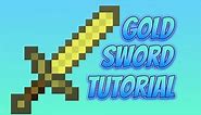 MINECRAFT gold sword tutorial (Xbox one gameplay)